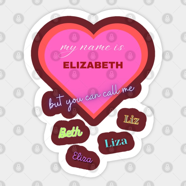 Elizabeth Sticker by baseCompass